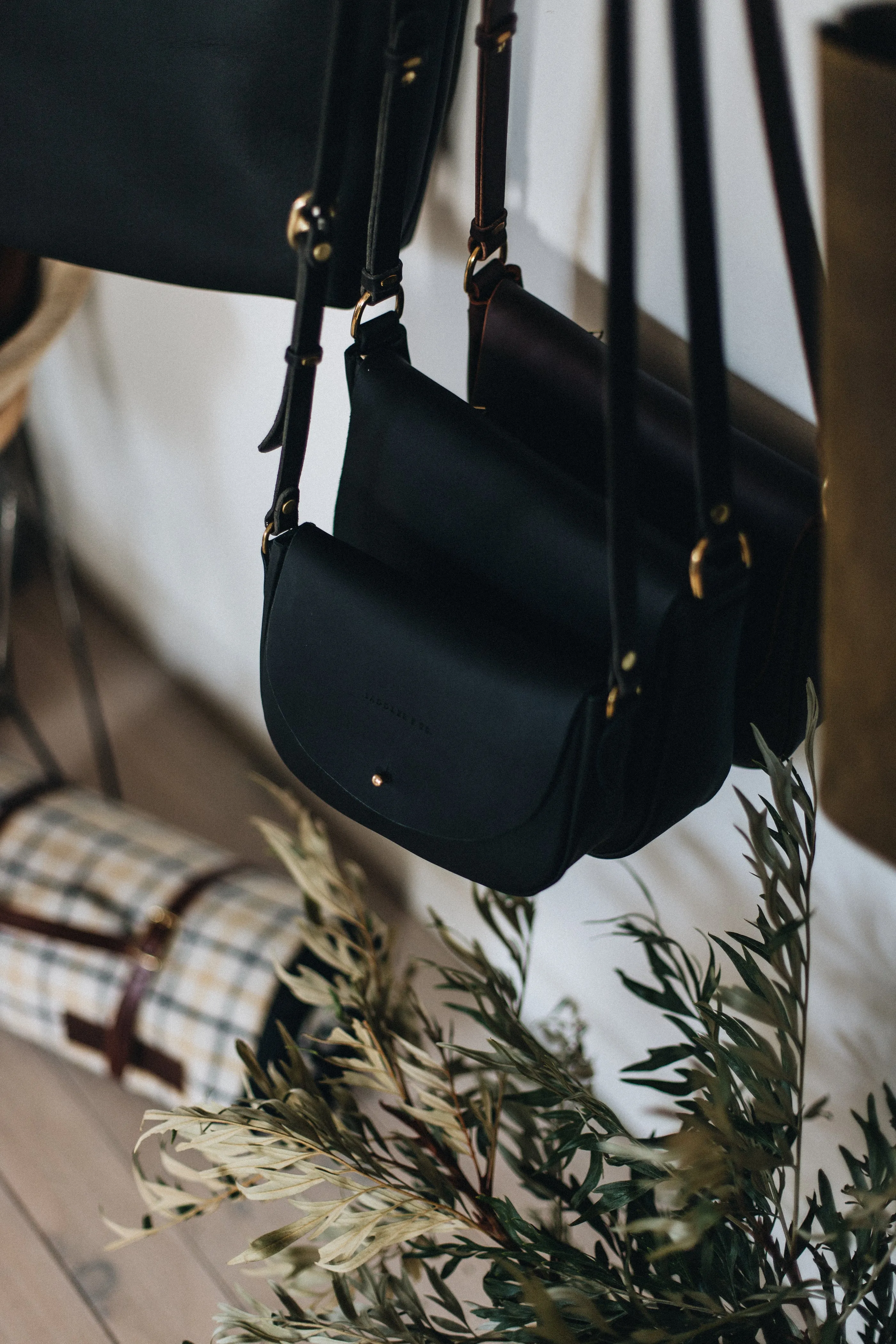The Mini Saddle Bag in Black
