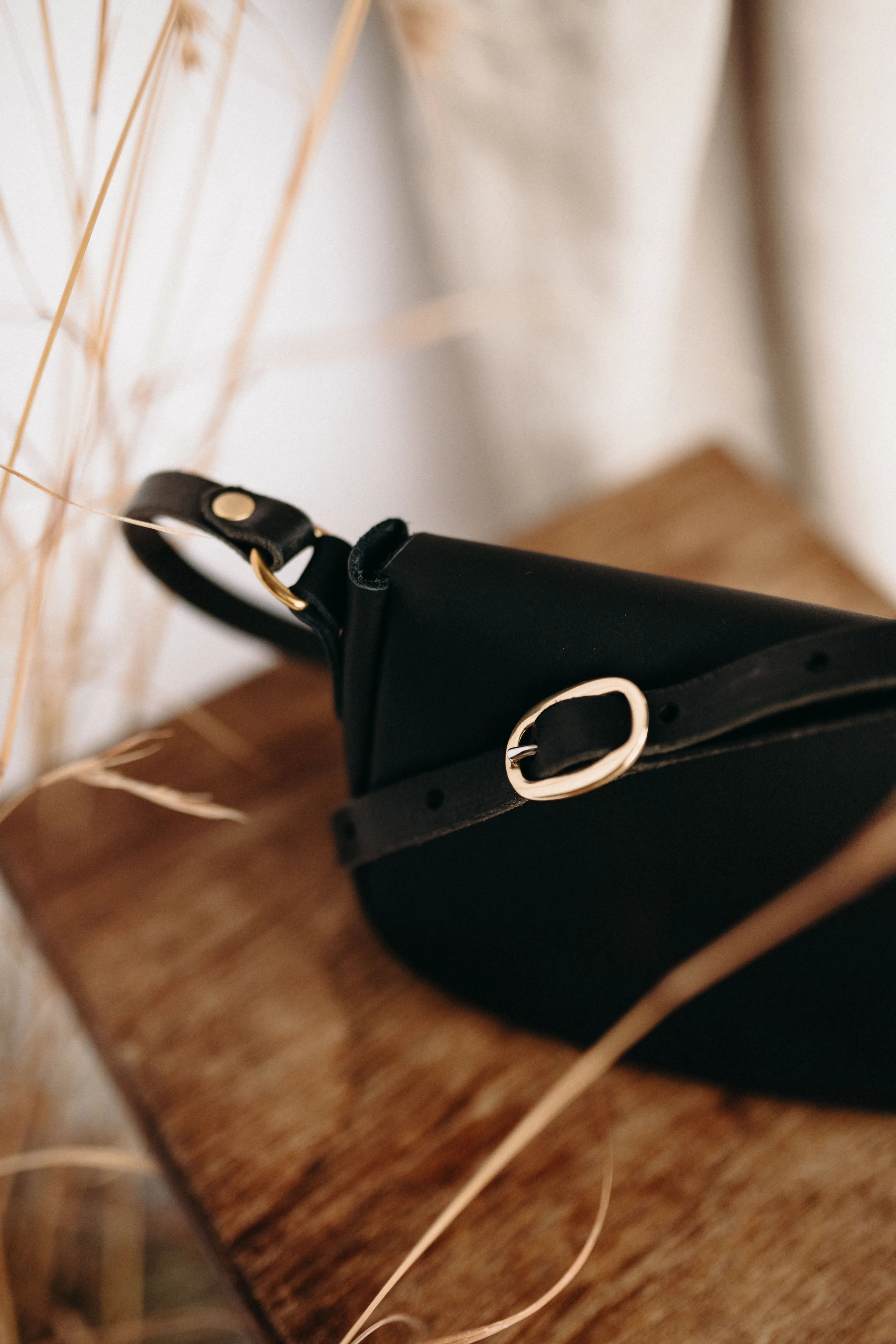 The Mini Saddle Bag in Black