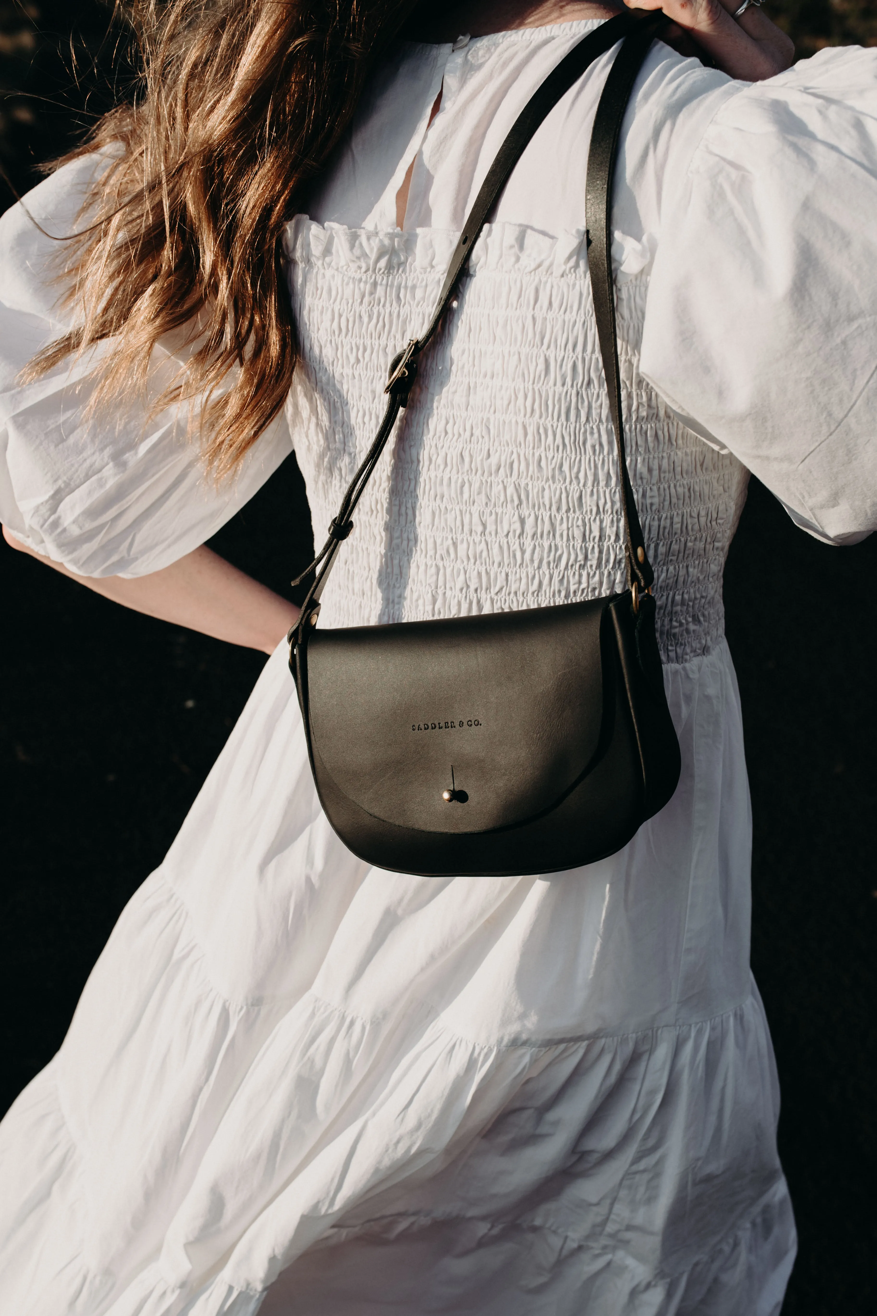 The Mini Saddle Bag in Black
