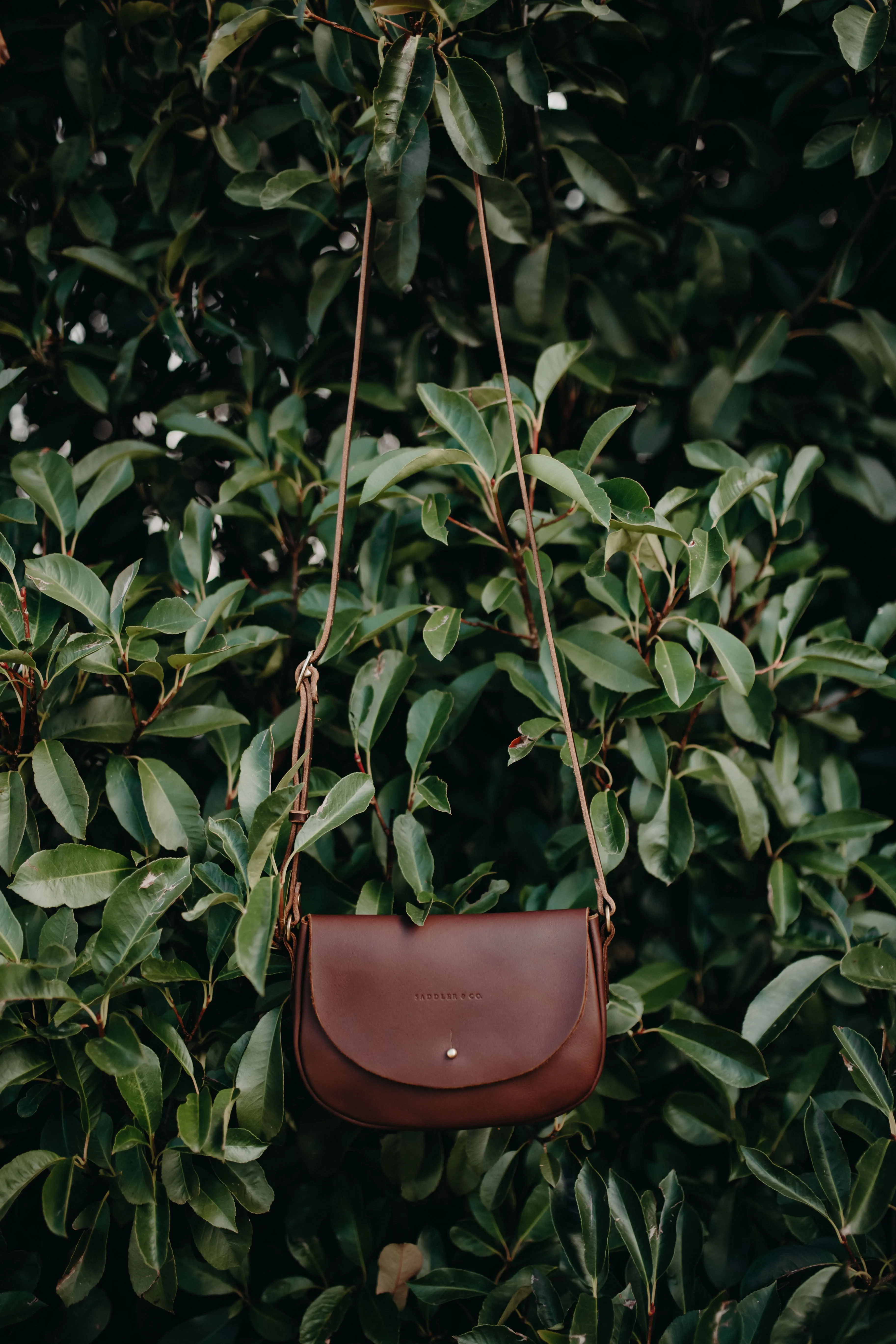 The Mini Saddle Bag in Caramel
