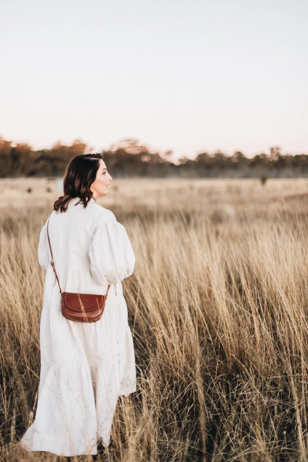 The Mini Saddle Bag in Caramel