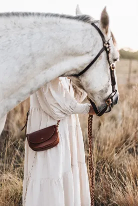 The Mini Saddle Bag in Caramel
