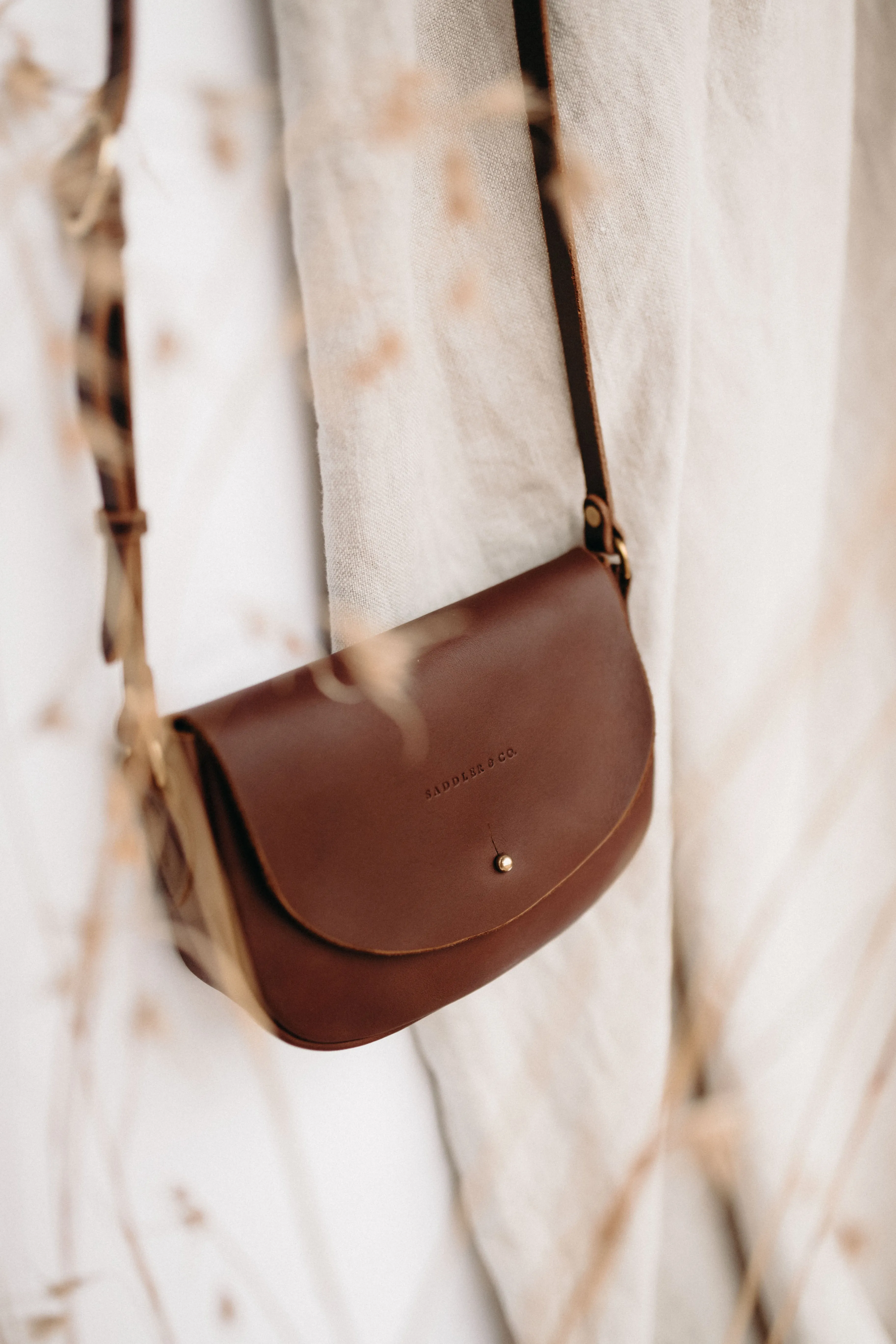 The Mini Saddle Bag in Caramel