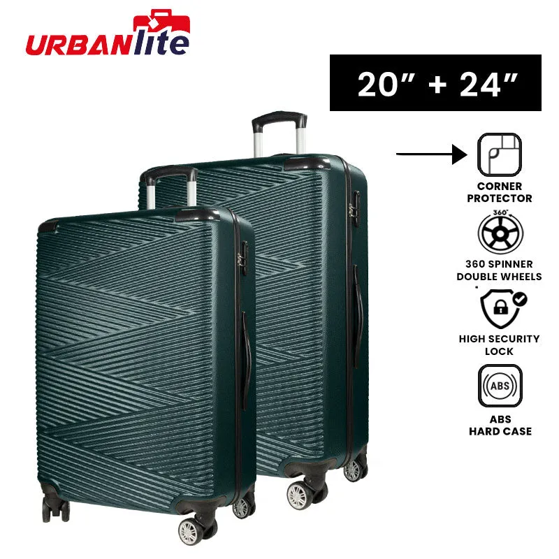 URBANlite Echo 2.0 20" 24" Bundle | 8-Wheel Spinner | Corner Guard | Hard Case Luggage