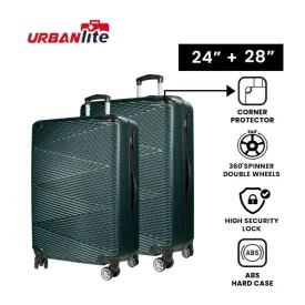 URBANlite Echo 2.0 24" 28"Bundle | 8-Wheel Spinner | Corner Guard | Hard Case Luggage