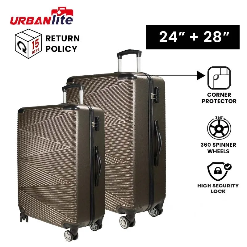 URBANlite Echo 2.0 24" 28"Bundle | 8-Wheel Spinner | Corner Guard | Hard Case Luggage
