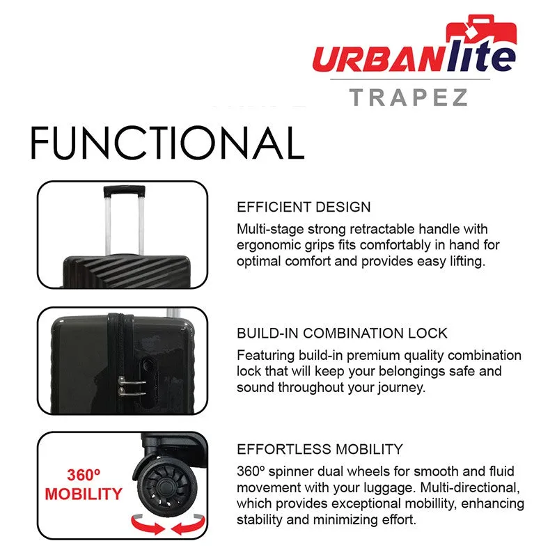 URBANlite Trapez  20"/24"/28" | 8-Wheel Spinner | Anti-Scratch | Hard Case Luggage
