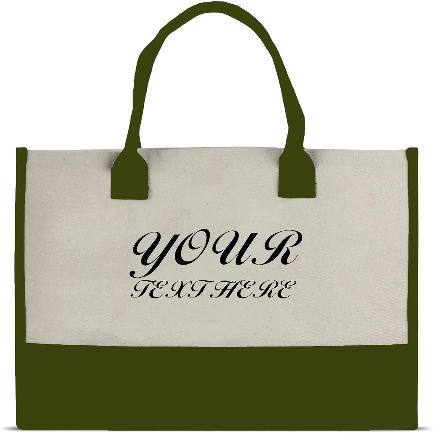 VANESSA ROSELLA Premium Quality Personalized 100% Cotton Canvas Chic Tote Bag