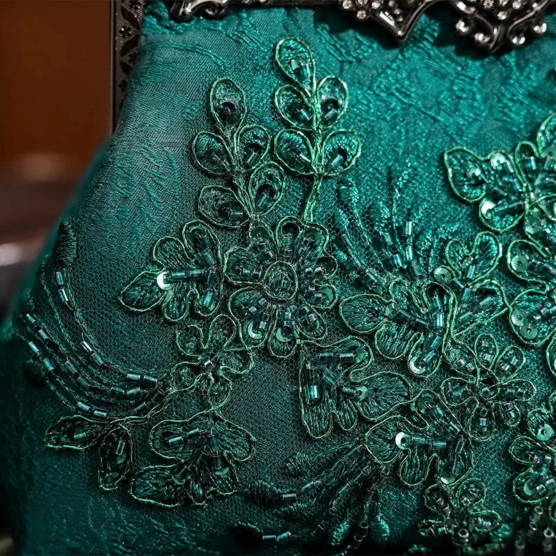 Vintage Sequin Embroidered Clutch