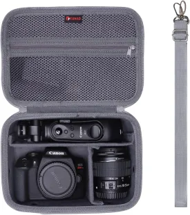 XANAD Camera Case Compatible with Sony Alpha 7 II III IV / 7R V Full Frame/ a6400 / a6100 / a6700,Canon, Nikon DSLR Camera, with 4 Pieces of Dividers and Shoulder Strap, Grey